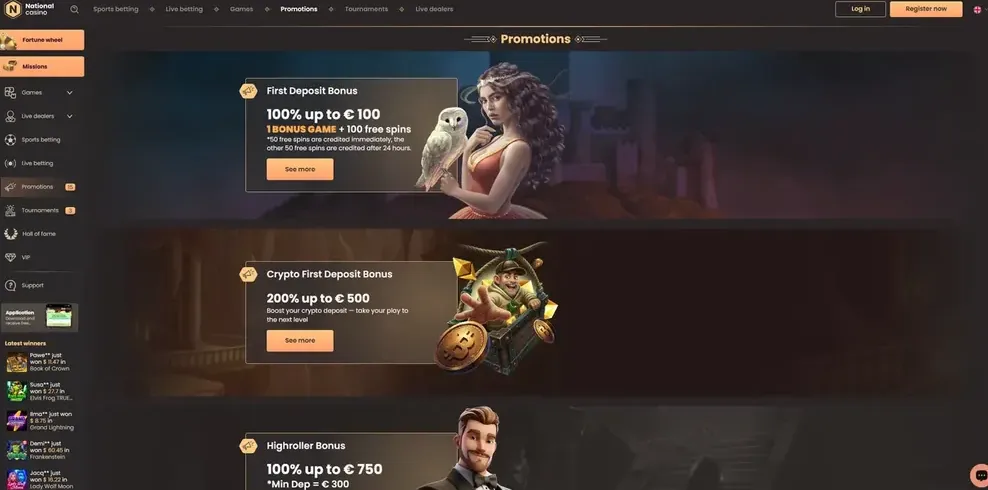 National Casino: captura (escritorio)