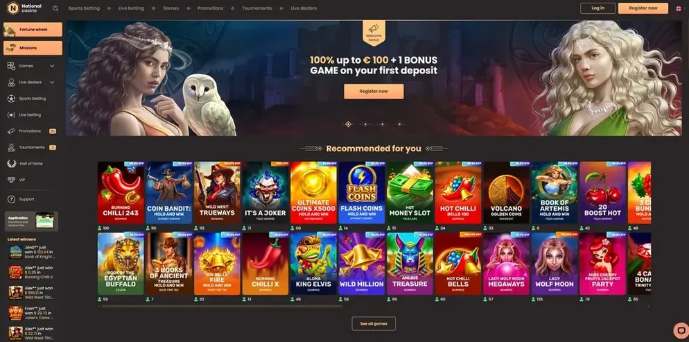 National Casino: captura (escritorio)
