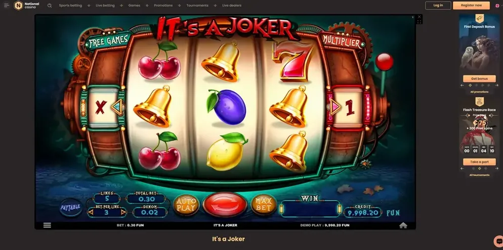 National Casino: captura (escritorio)